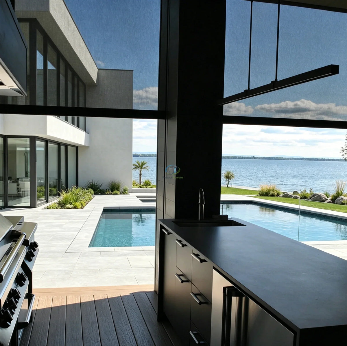 Motorized Retractable Patio Screens – product view 2