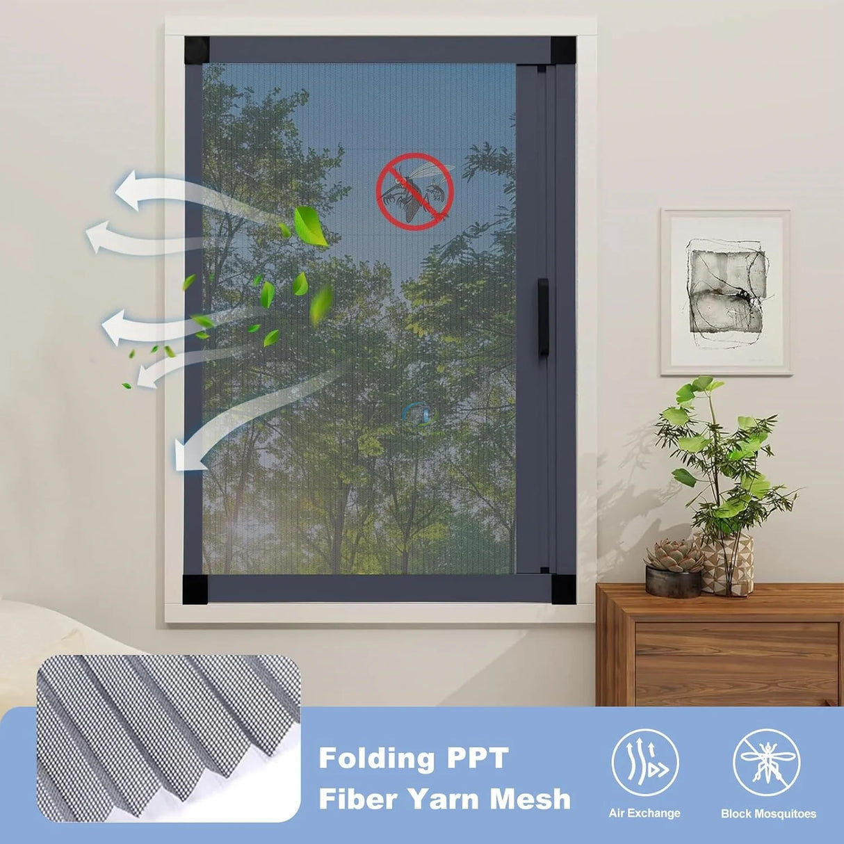Pleated Inscet Screen for Window
