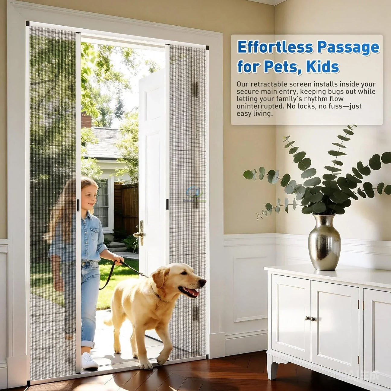 Pleated Inscet Screen Door