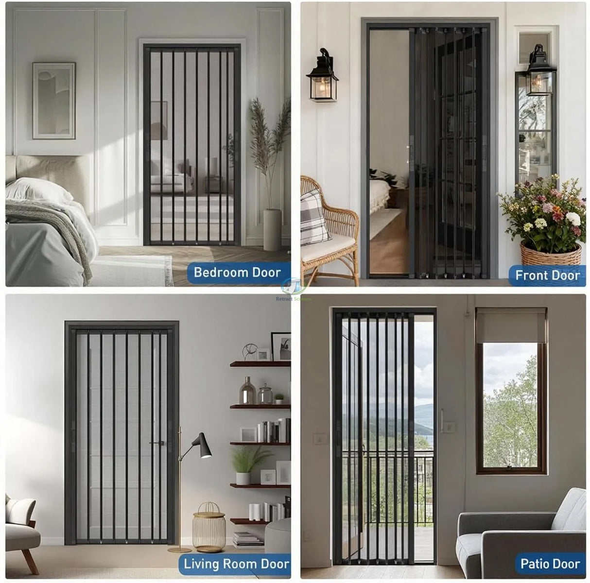 Folding Accordion Single Door Screen