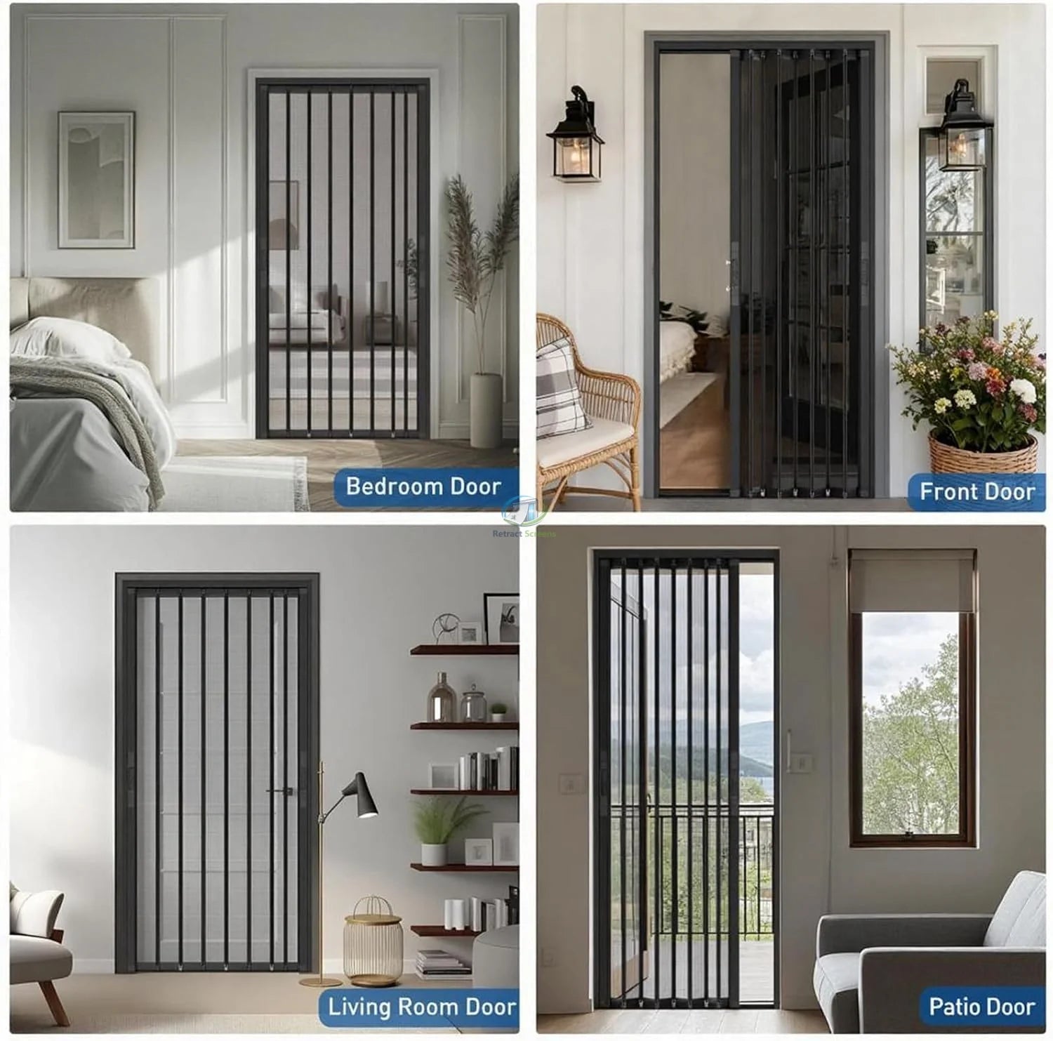 Folding Accordion Single Door Screen