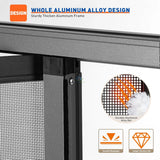 Aluminum Retractable Garage Screen Door