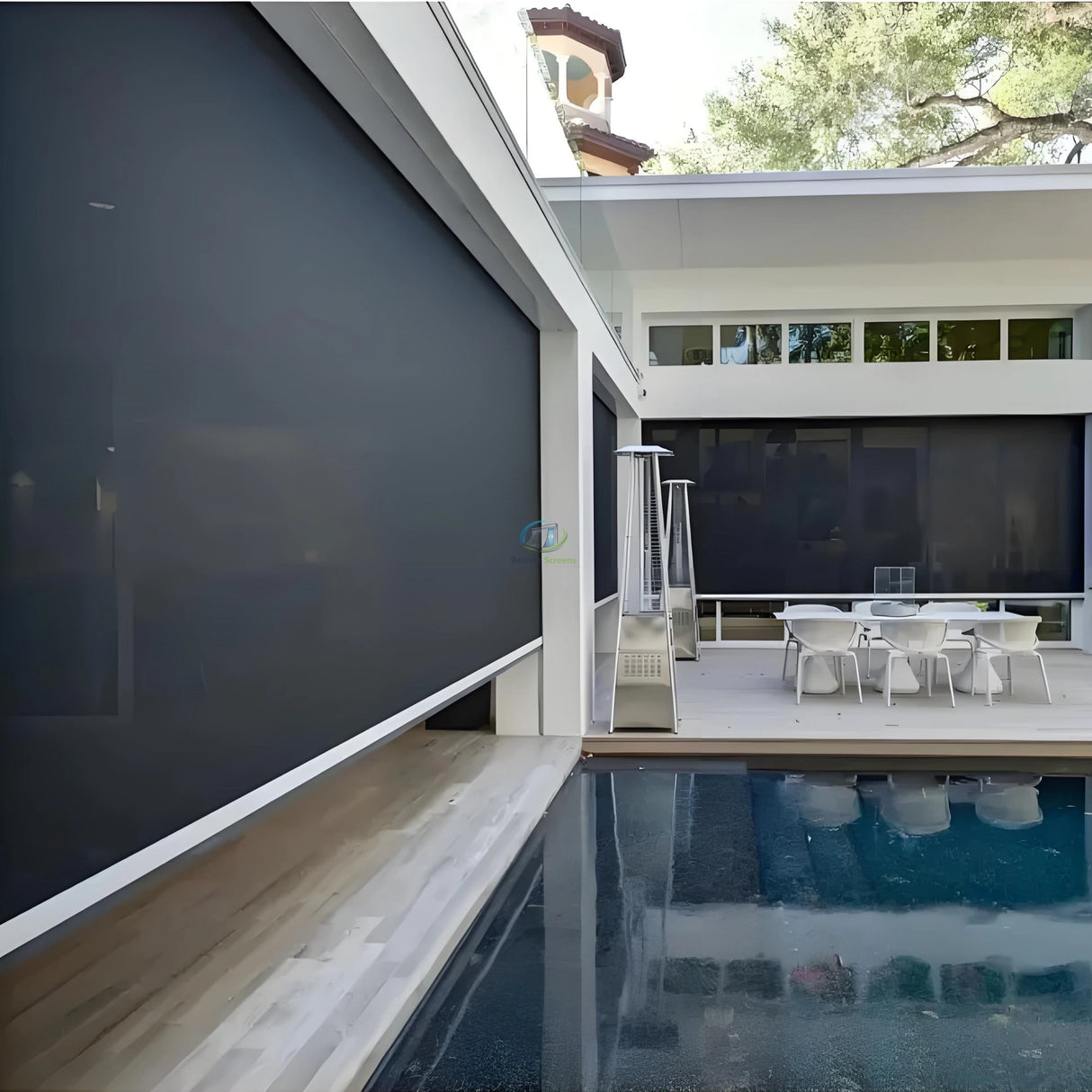 Motorized Retractable Patio Screens