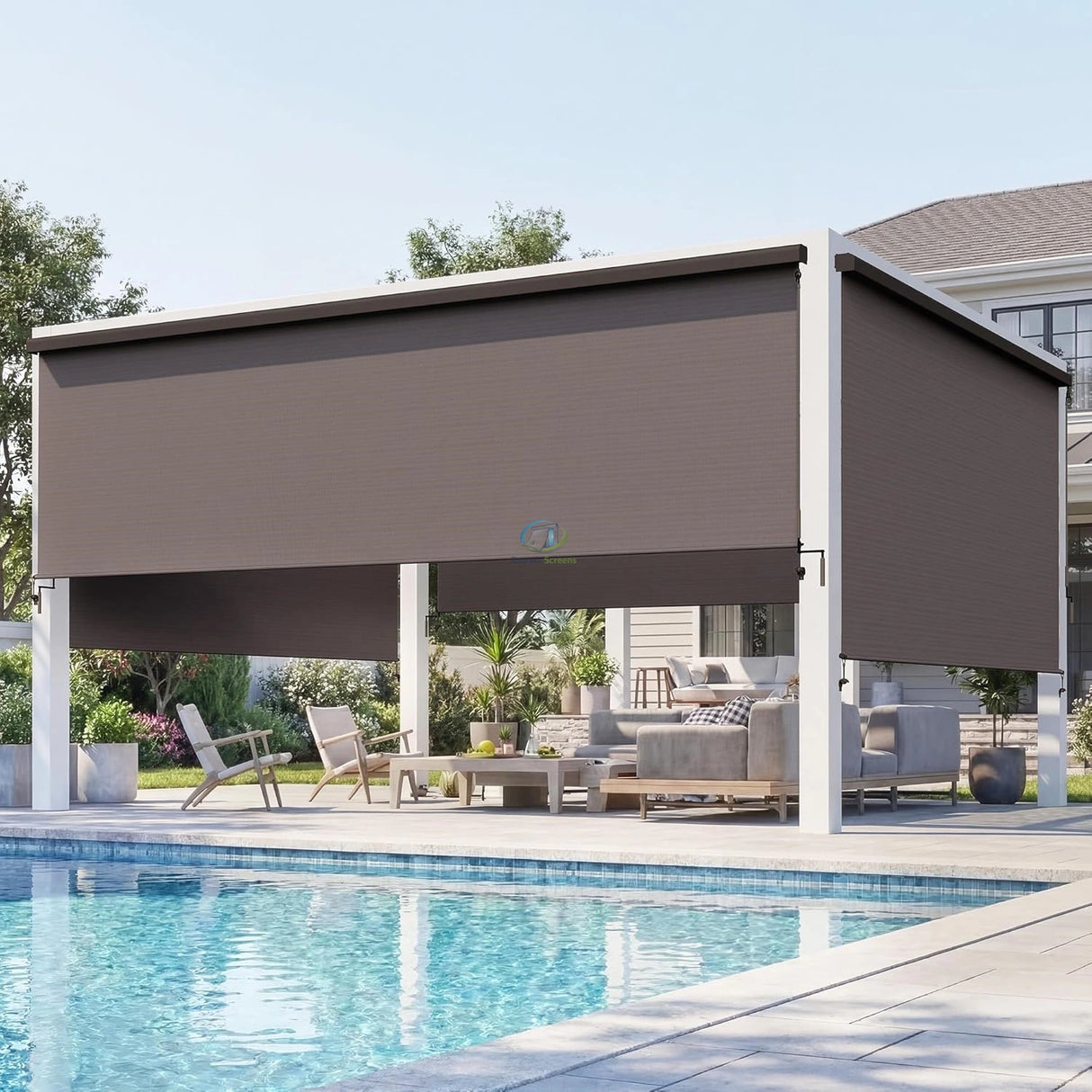 Motorized Retractable Patio Screens