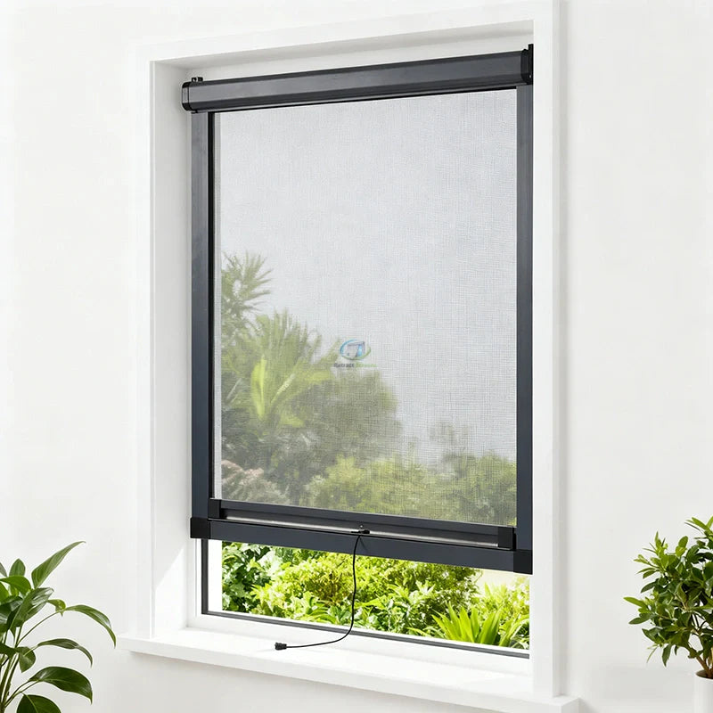 Pull Down Roller Insect Screens for Windows