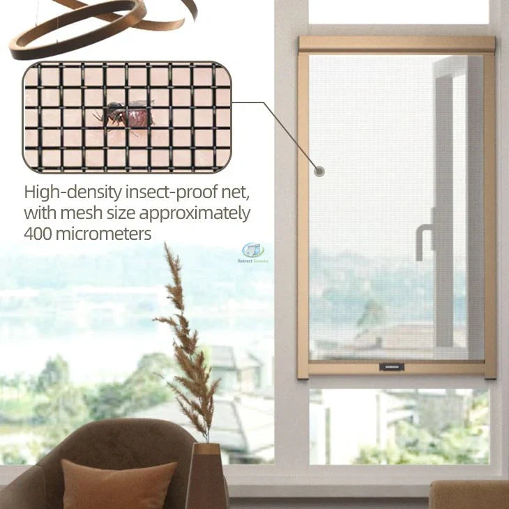 Pull Down Roller Insect Screens for Windows