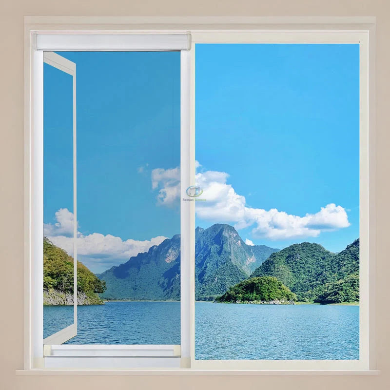 Pull Down Roller Insect Screens for Windows