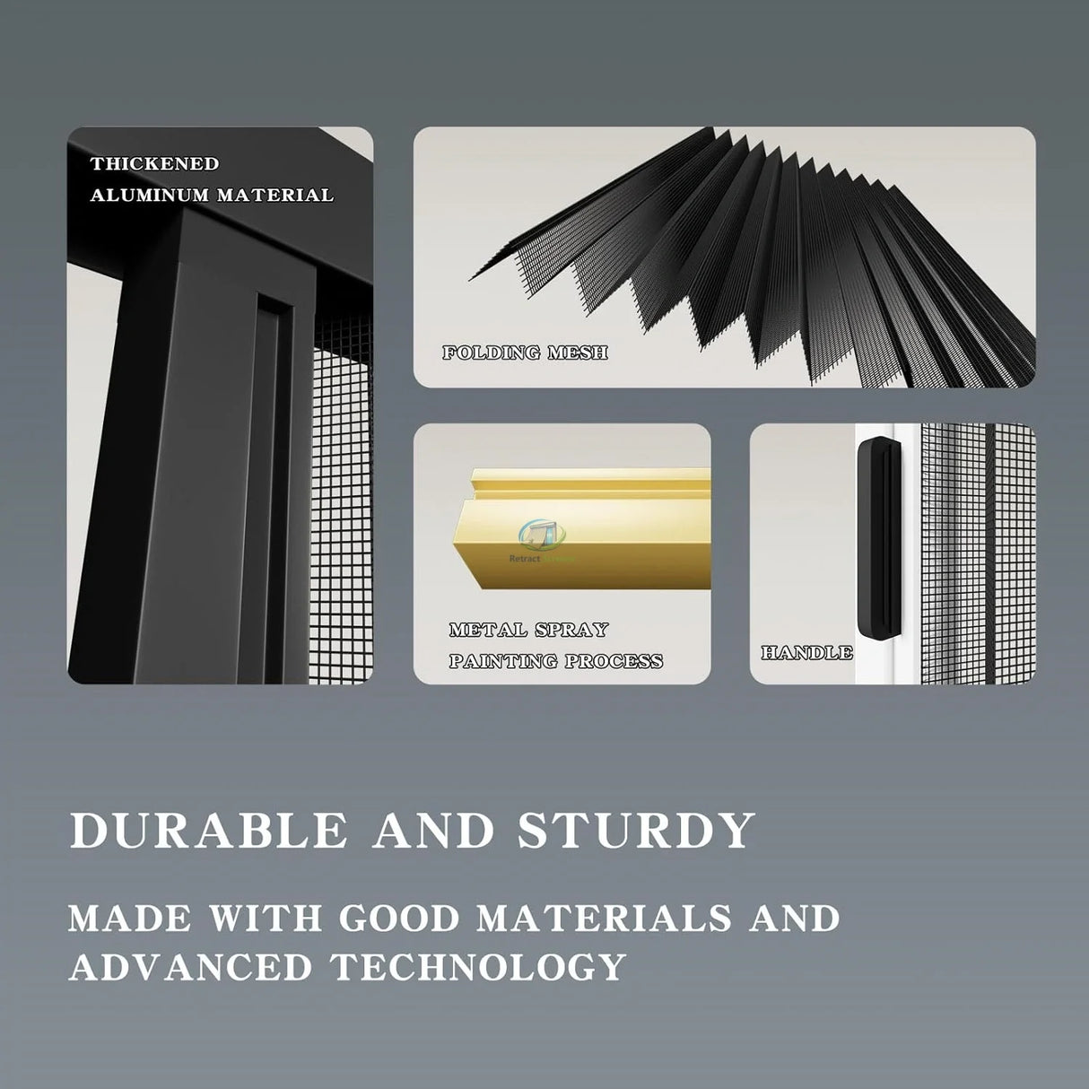 Pleated Inscet Screen for Double Window