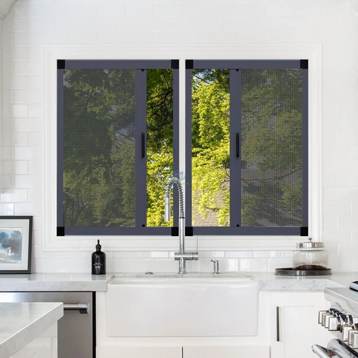 Pleated Inscet Screen for Double Window