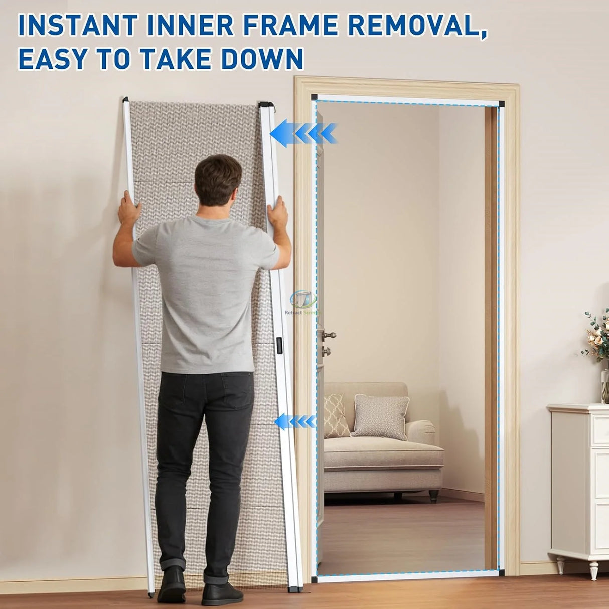 Pleated Inscet Screen Single Door
