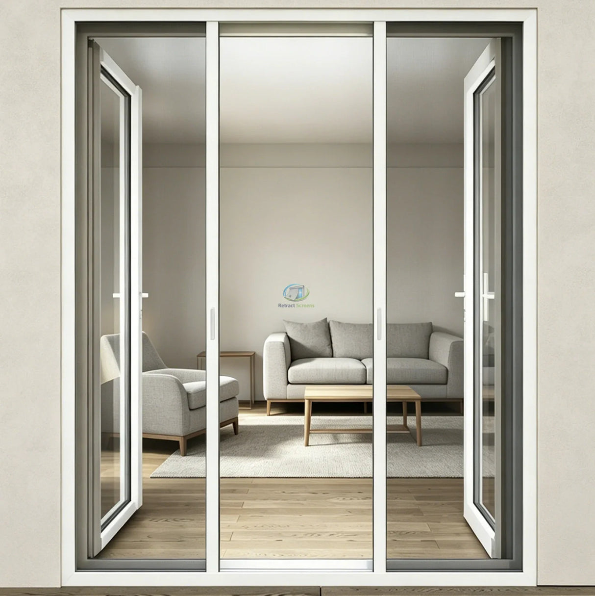 Roller Insect Screens for Double Door