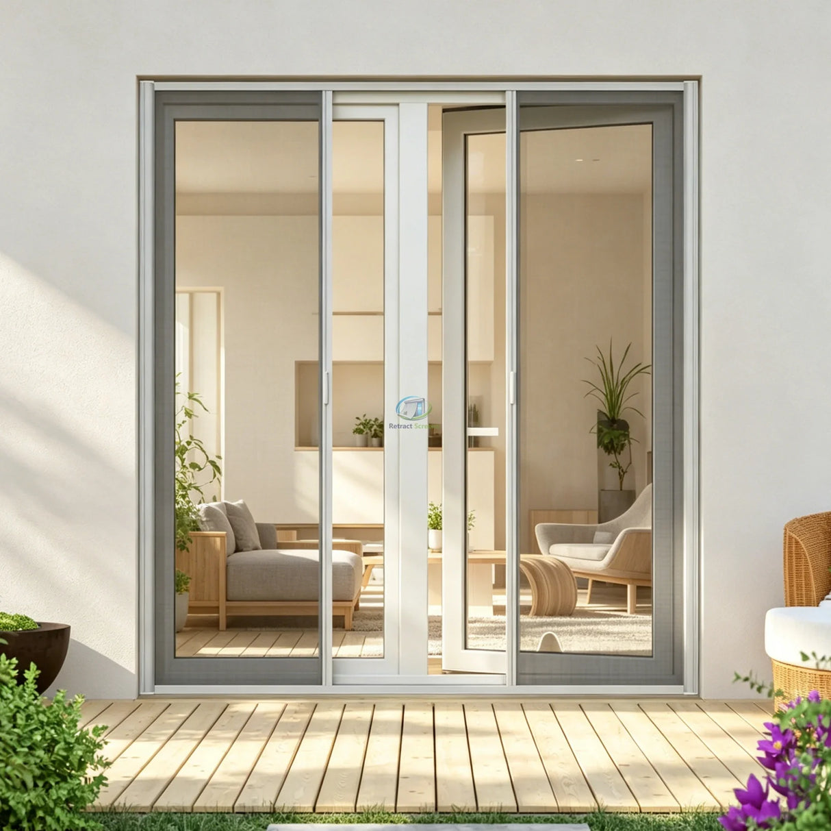 Roller Insect Screens for Double Door