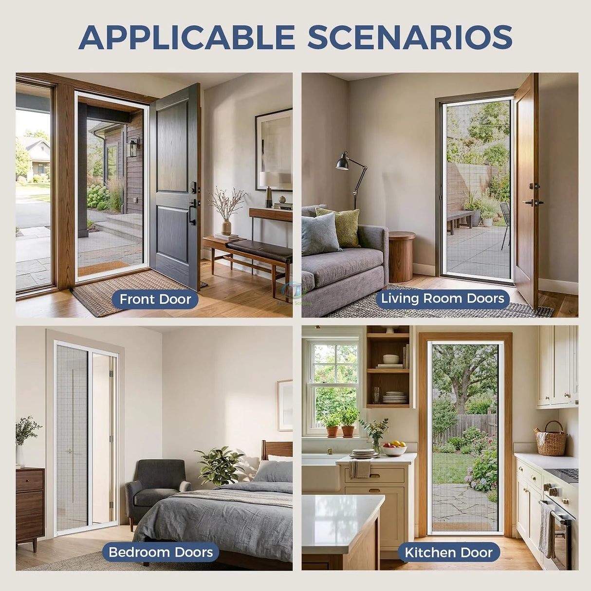 Roller Insect Screens for Double Door