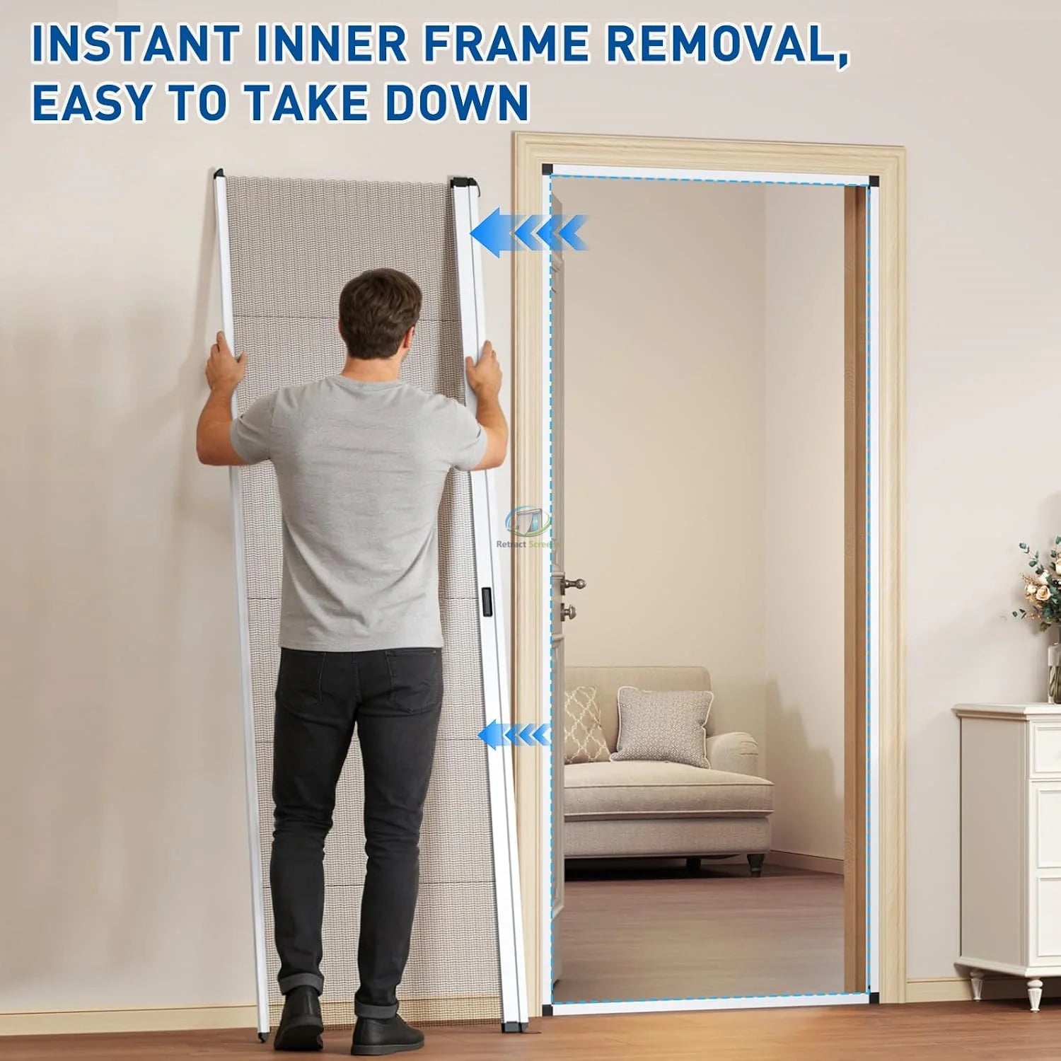 Pleated Inscet Screen Double Door