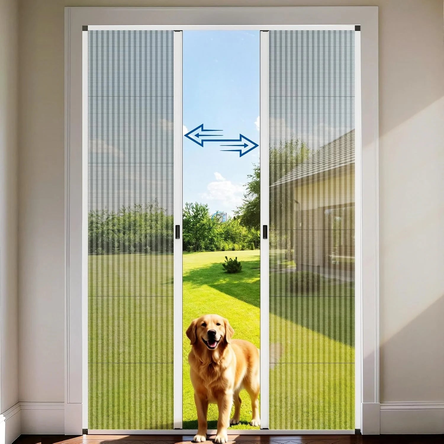 Pleated Inscet Screen Double Door